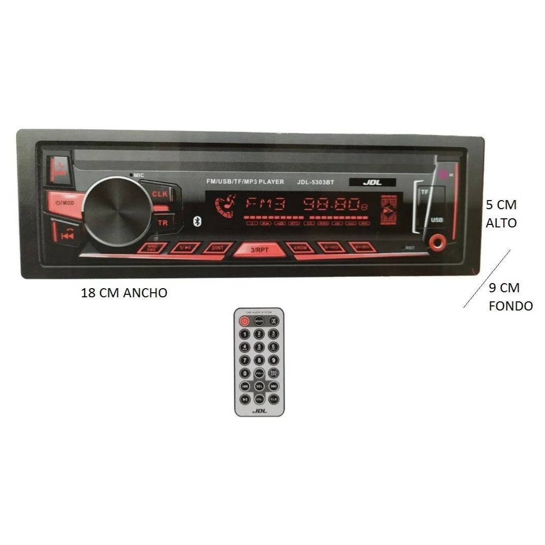 Radio Para Carro Bluetooth Usb Micro Sd
