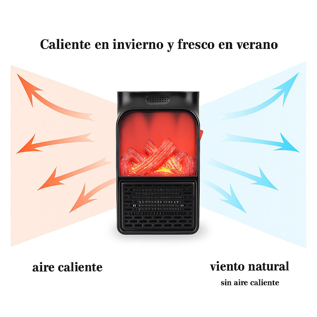 Calentador eléctrico de enchufe portátil
